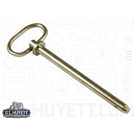 Huyett Hitch Pin Rnd Handle 1/2 x 5-3/4 ZY HP-0500-5750R